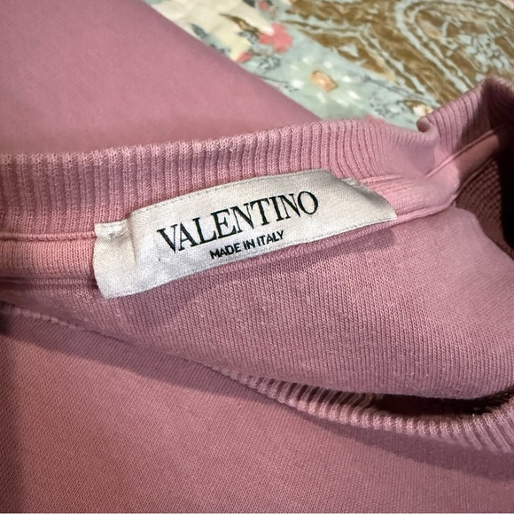 Valentino Blush VLTN Logo Sweatshirt size small - Picture 13 of 14